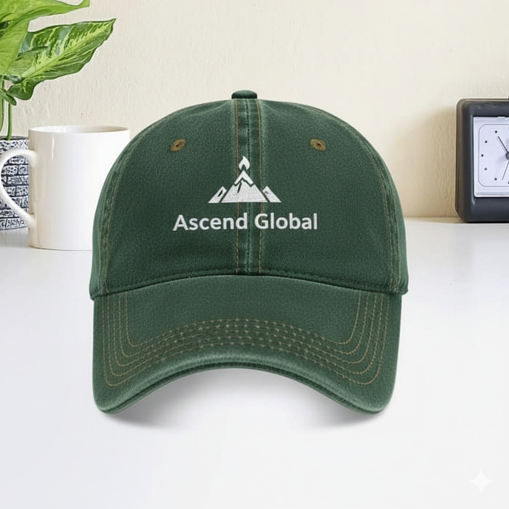 ASCEND GLOBAL CLASSIC GREEN LOGO CAP